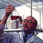 Dr. Loren Pickart in the laboratory