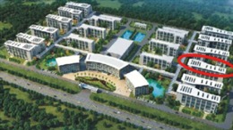 Aerial view of the production park