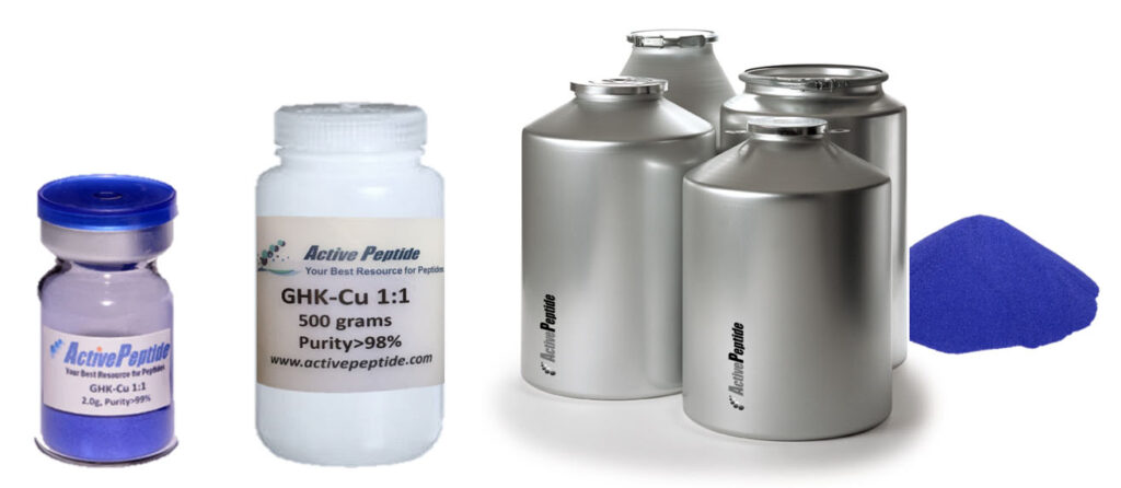 Copper peptide ingredient prepared for quality review